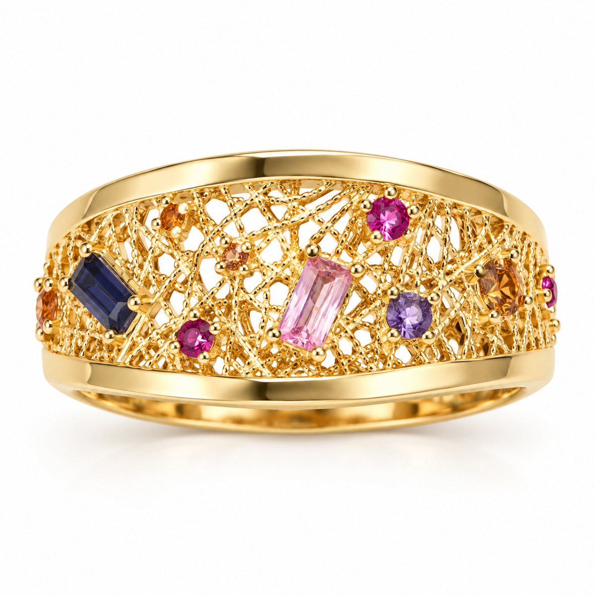 Aurora Mosaic Gemstone Ring