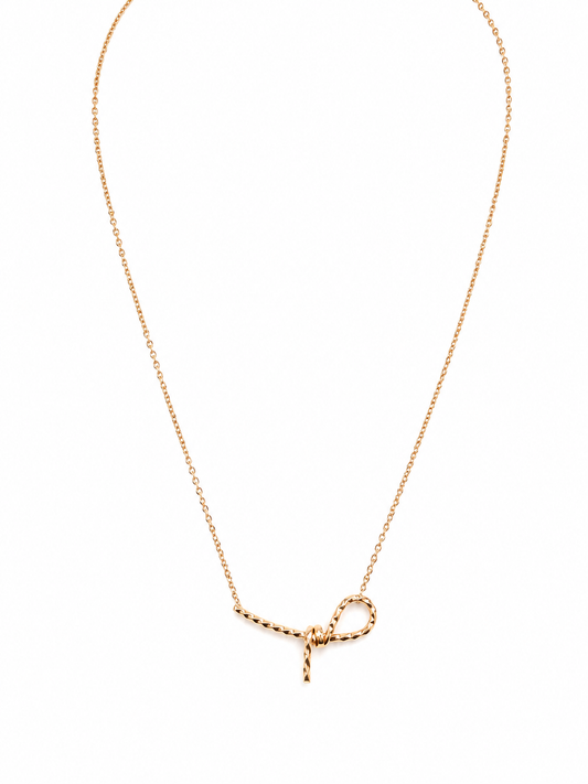 Twisted Knot Pendant Necklace
