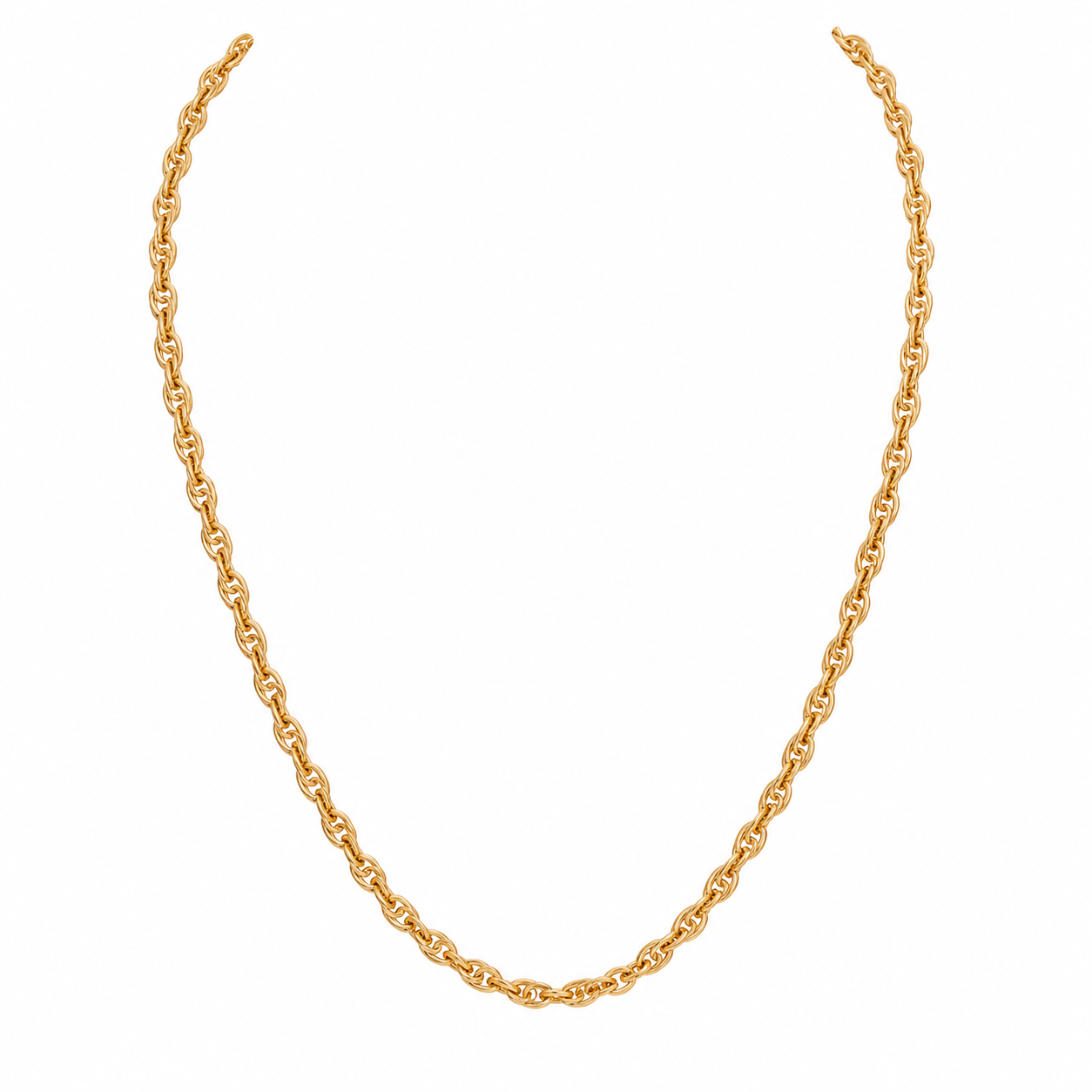 Twisted Link Chain Necklace