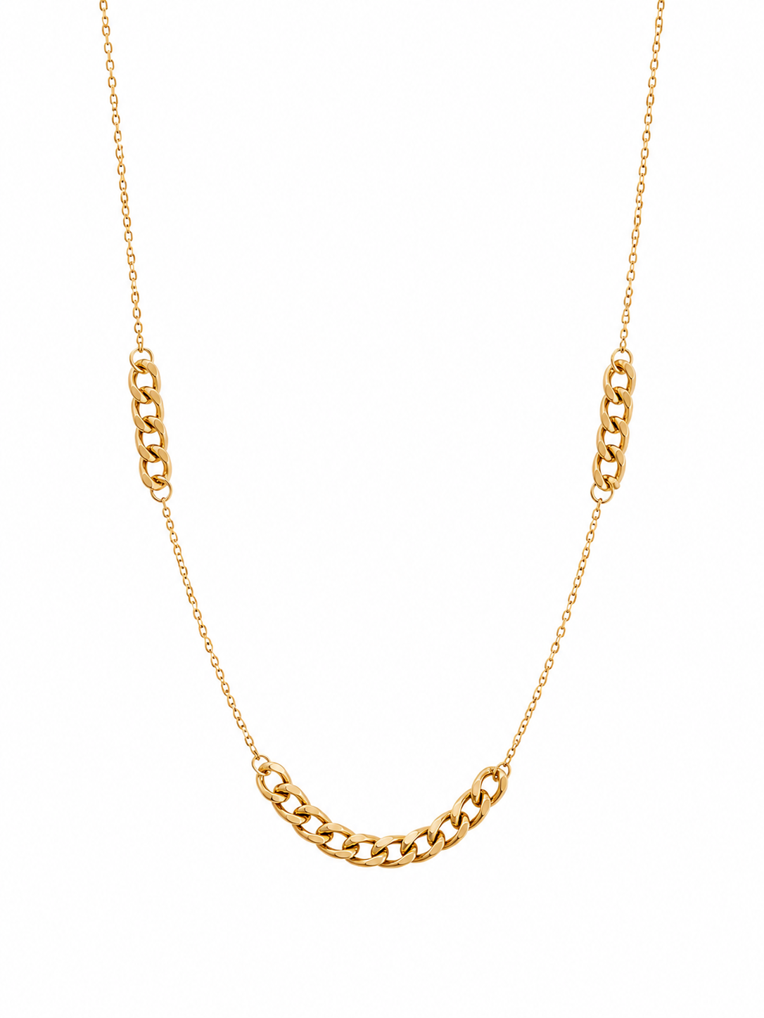 Cuban Link Station Necklace