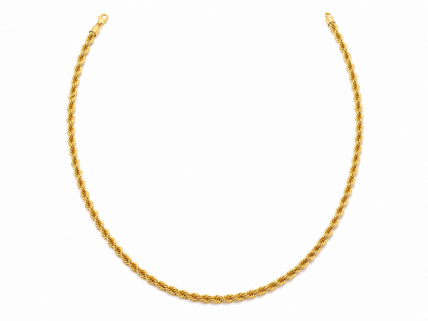 Twisted Rope Chain Necklace-medium