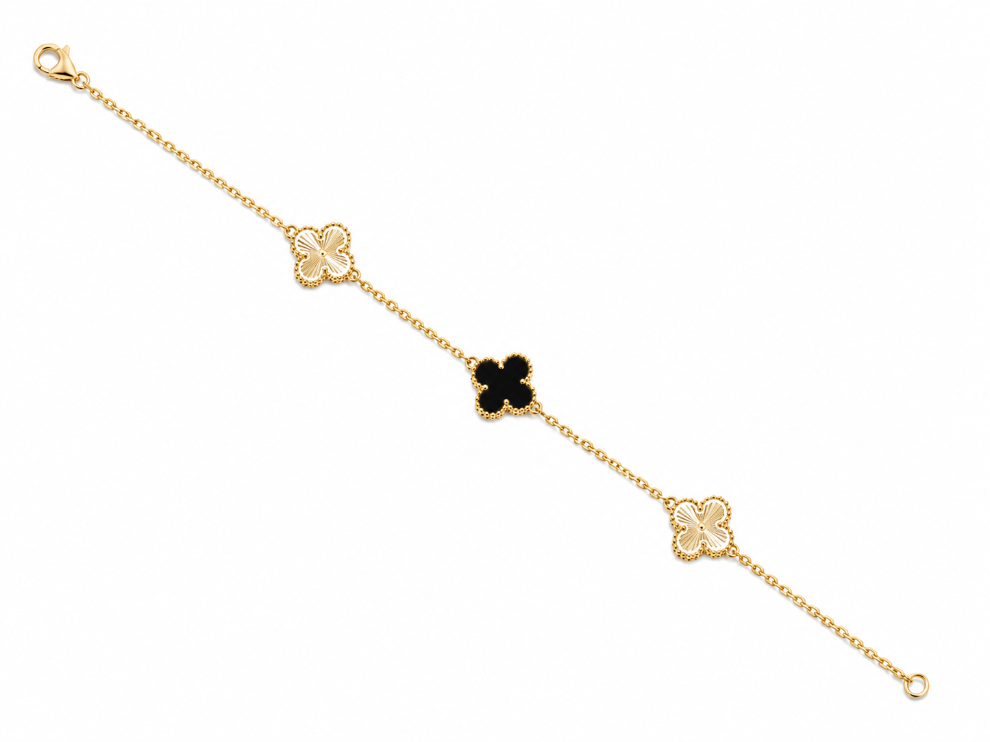 Van Cleef–Inspired Two-Tone Clover Bracelet