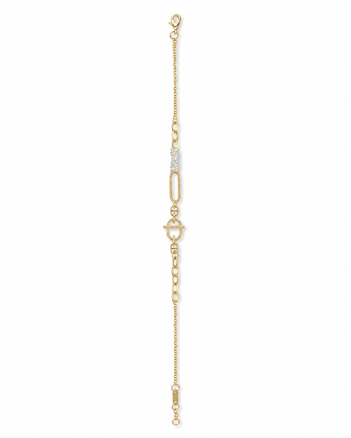 Two-Tone Link Chain Bracelet