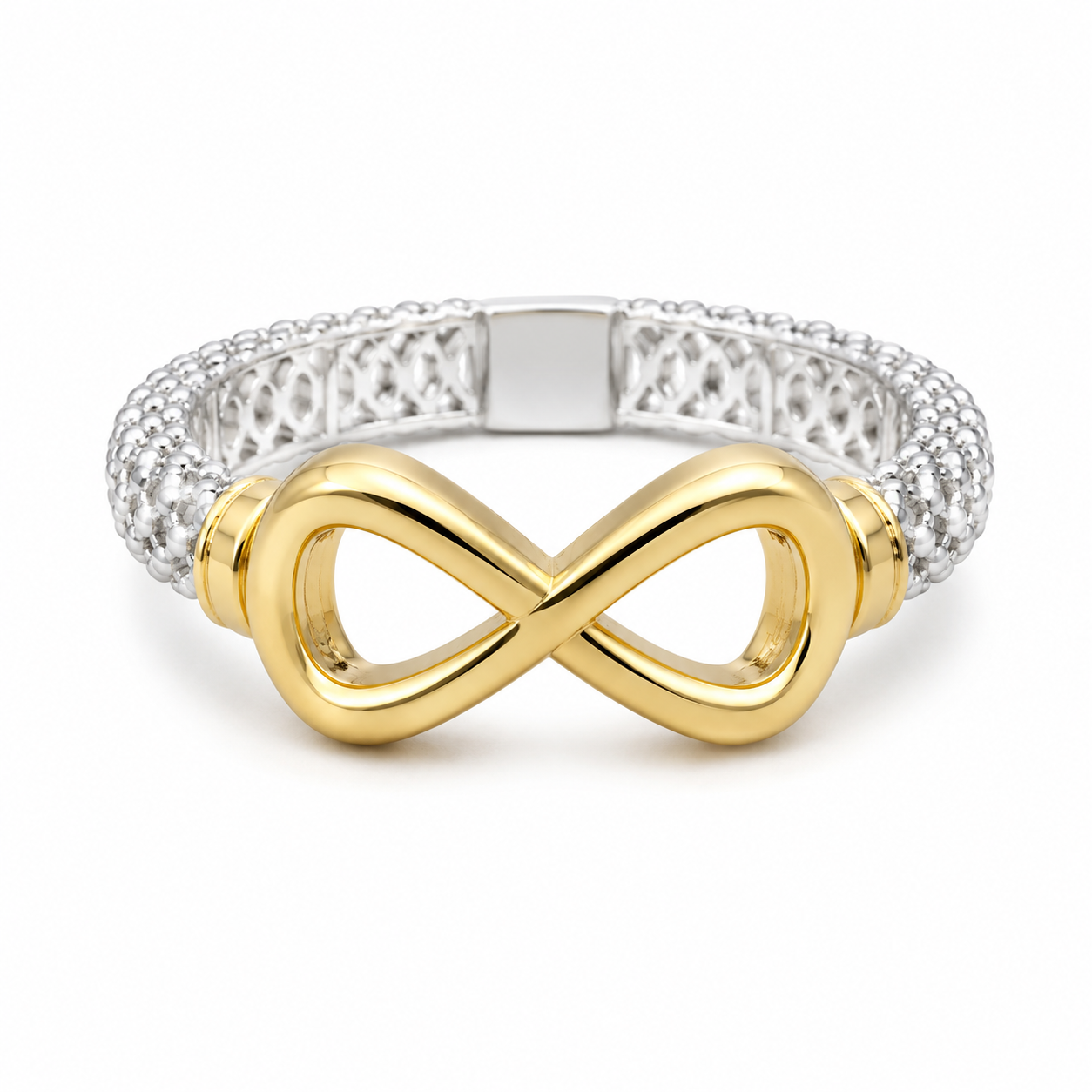 Two-Tone Infinity Ring