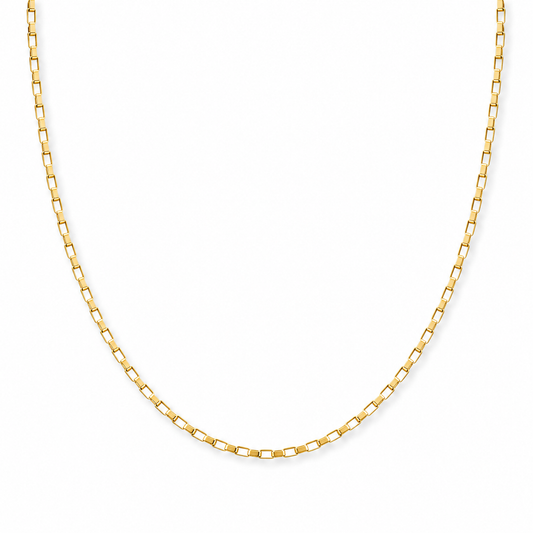 Golden Box Chain Necklace