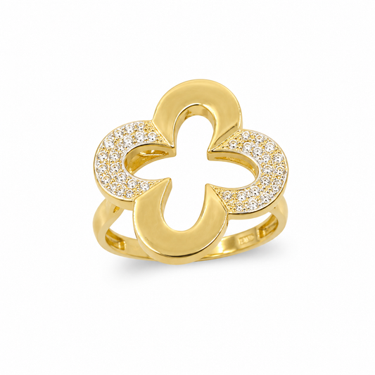 Gold Clover Ring