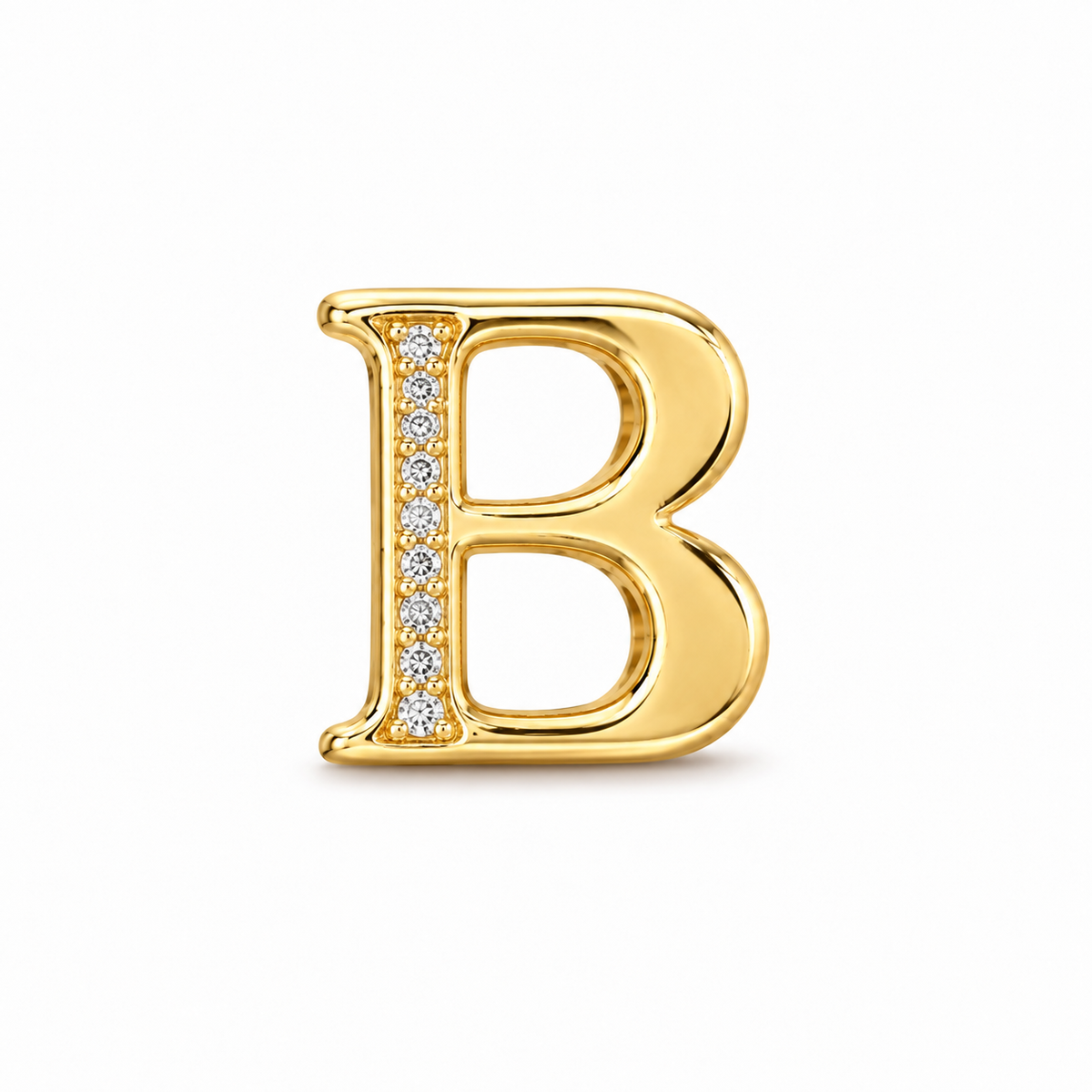 Crystal Initial “B” Necklace