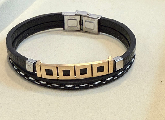 Men bracelet square