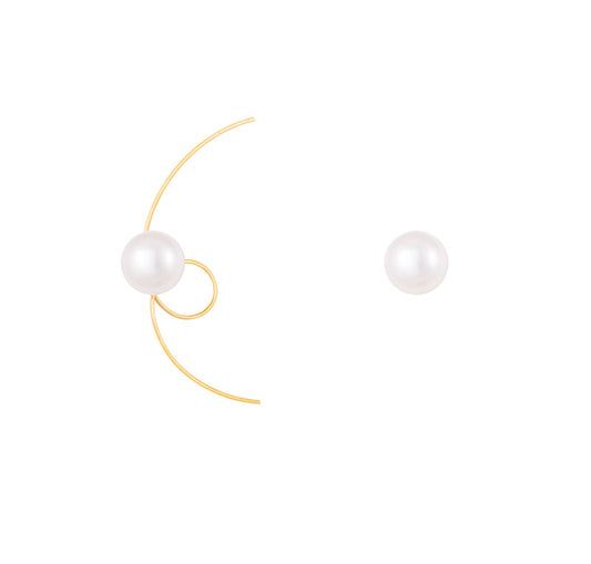 Carve pearl earring