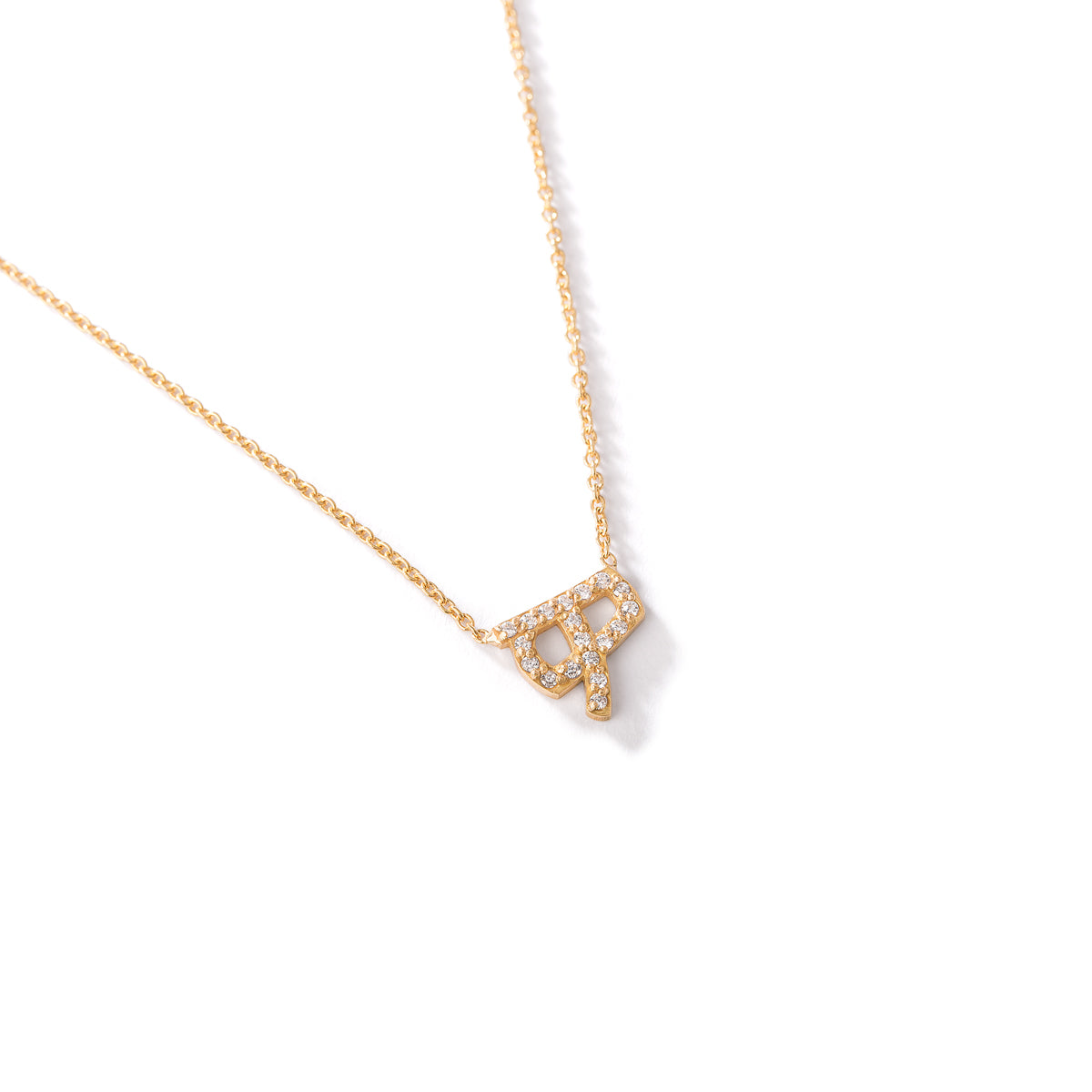 Crystal “H” Initial Pendant Necklace