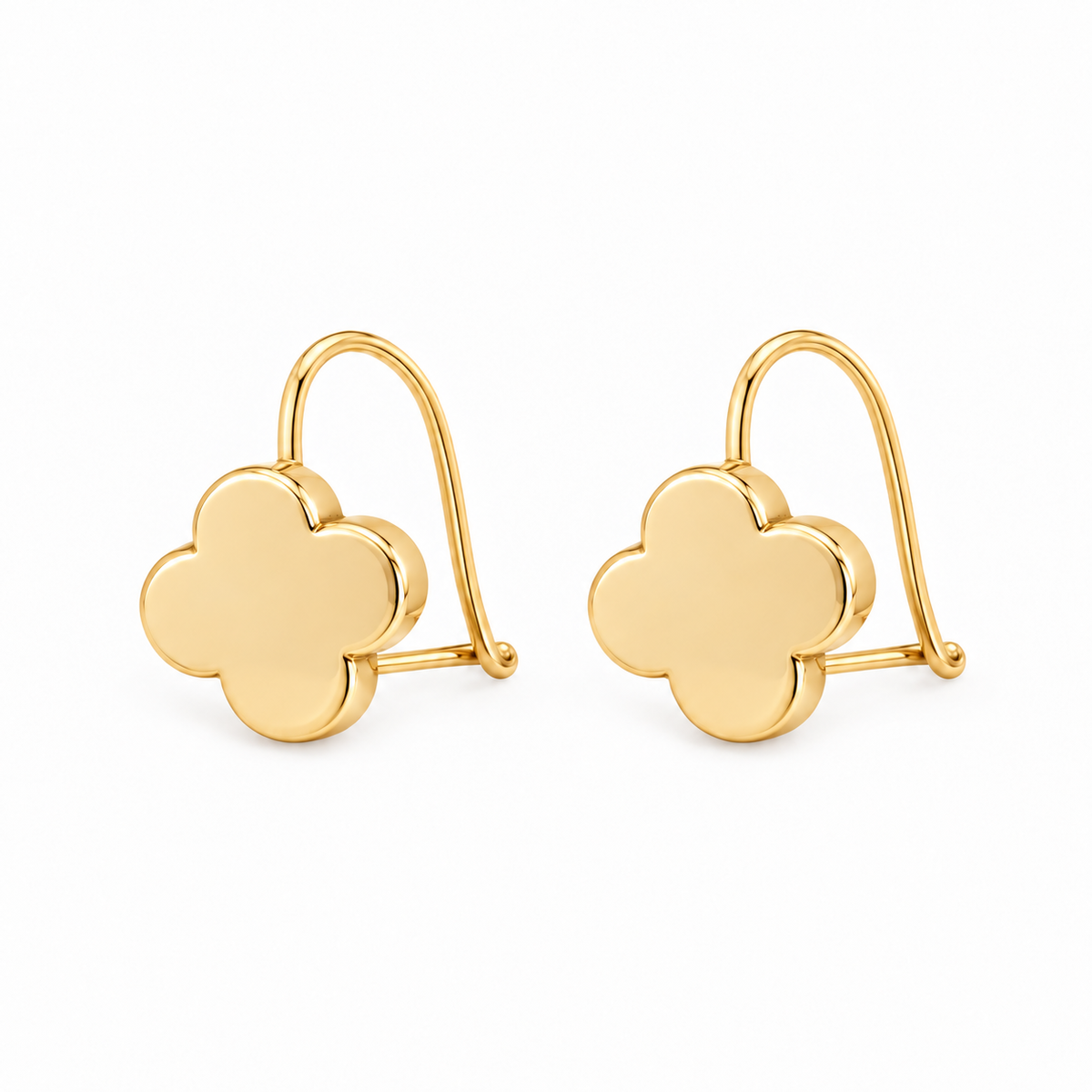 Clover Earrings – Polished Finish