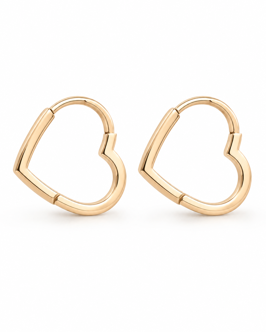 Heart Hoop Earrings
