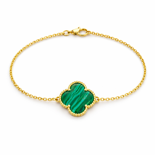 Green Van Cleef Clover Bracelet