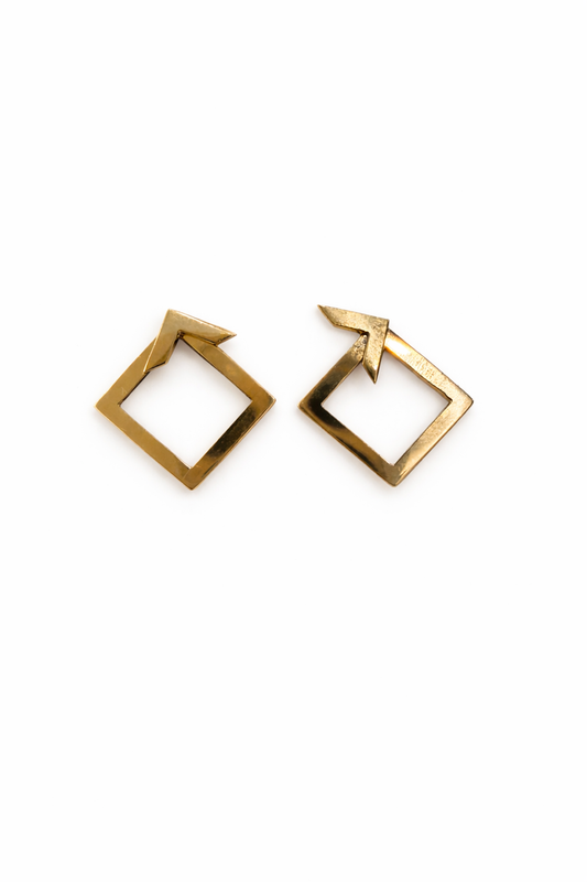 Square triangles earrings