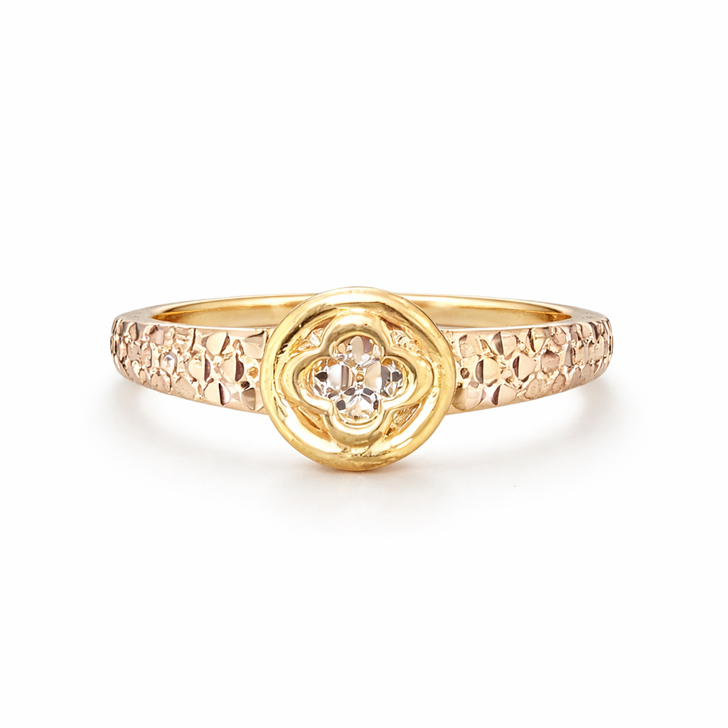Golden Clover Shiny Ring