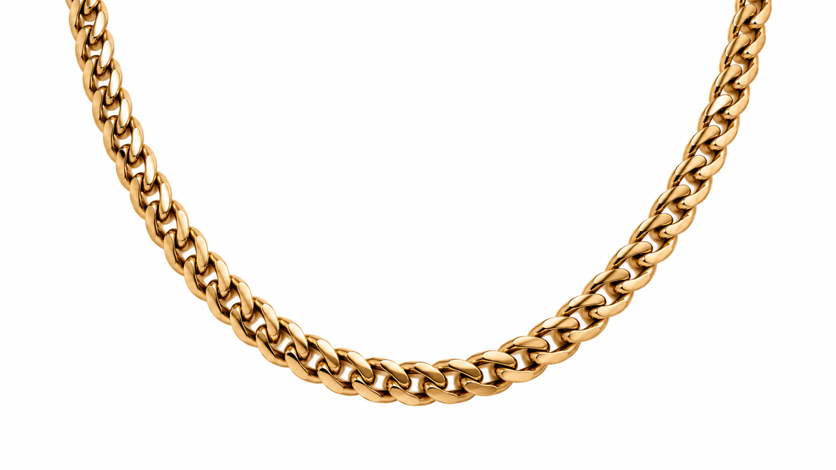 Lustre Line Curb Necklace