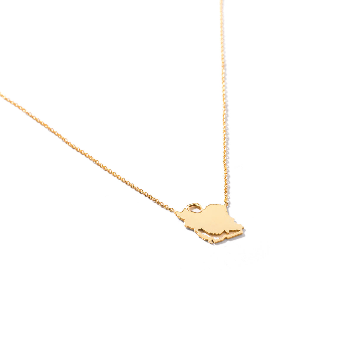 Iran-Shaped Pendant Necklace