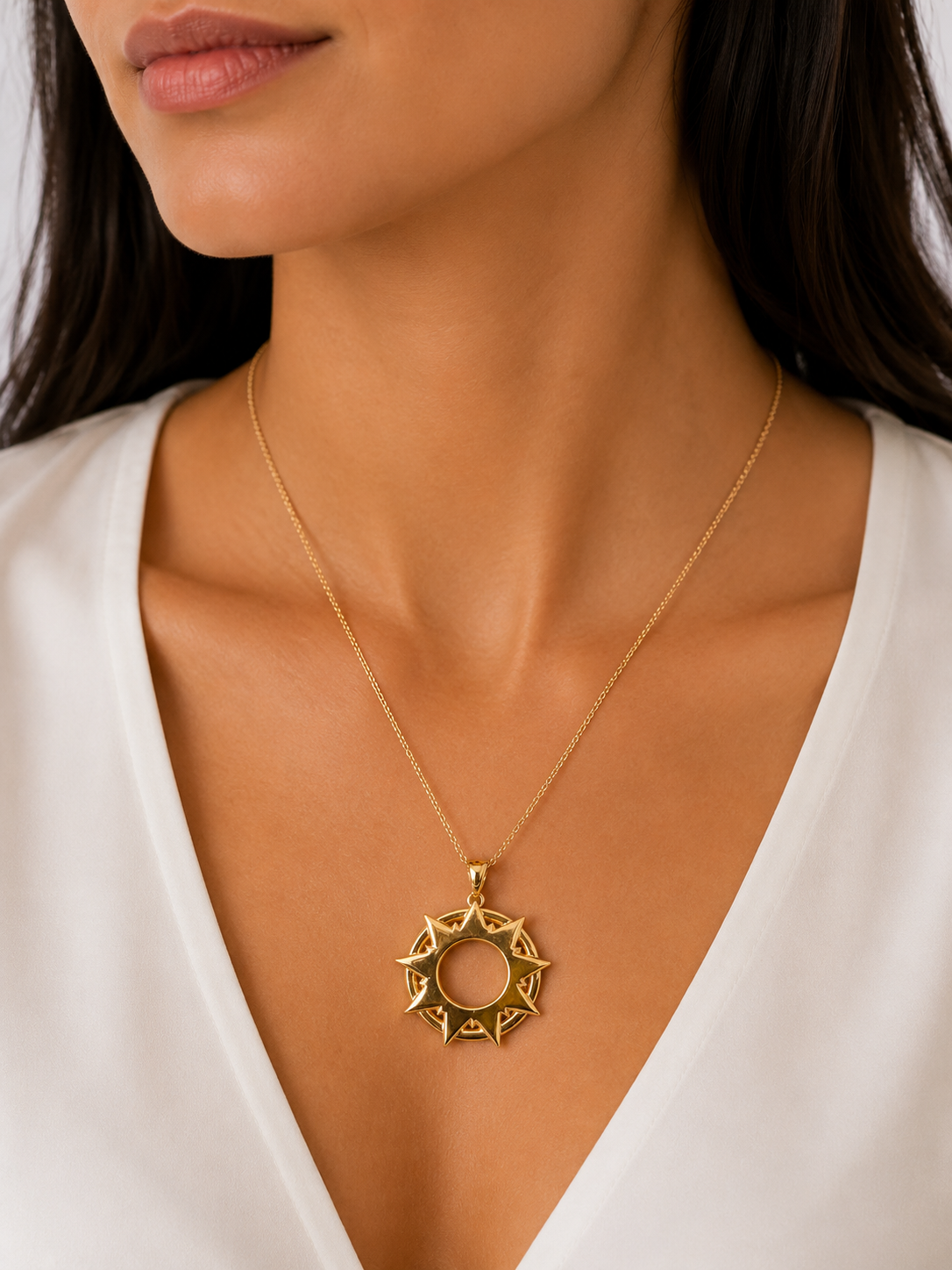 Sunburst Pendant Necklace