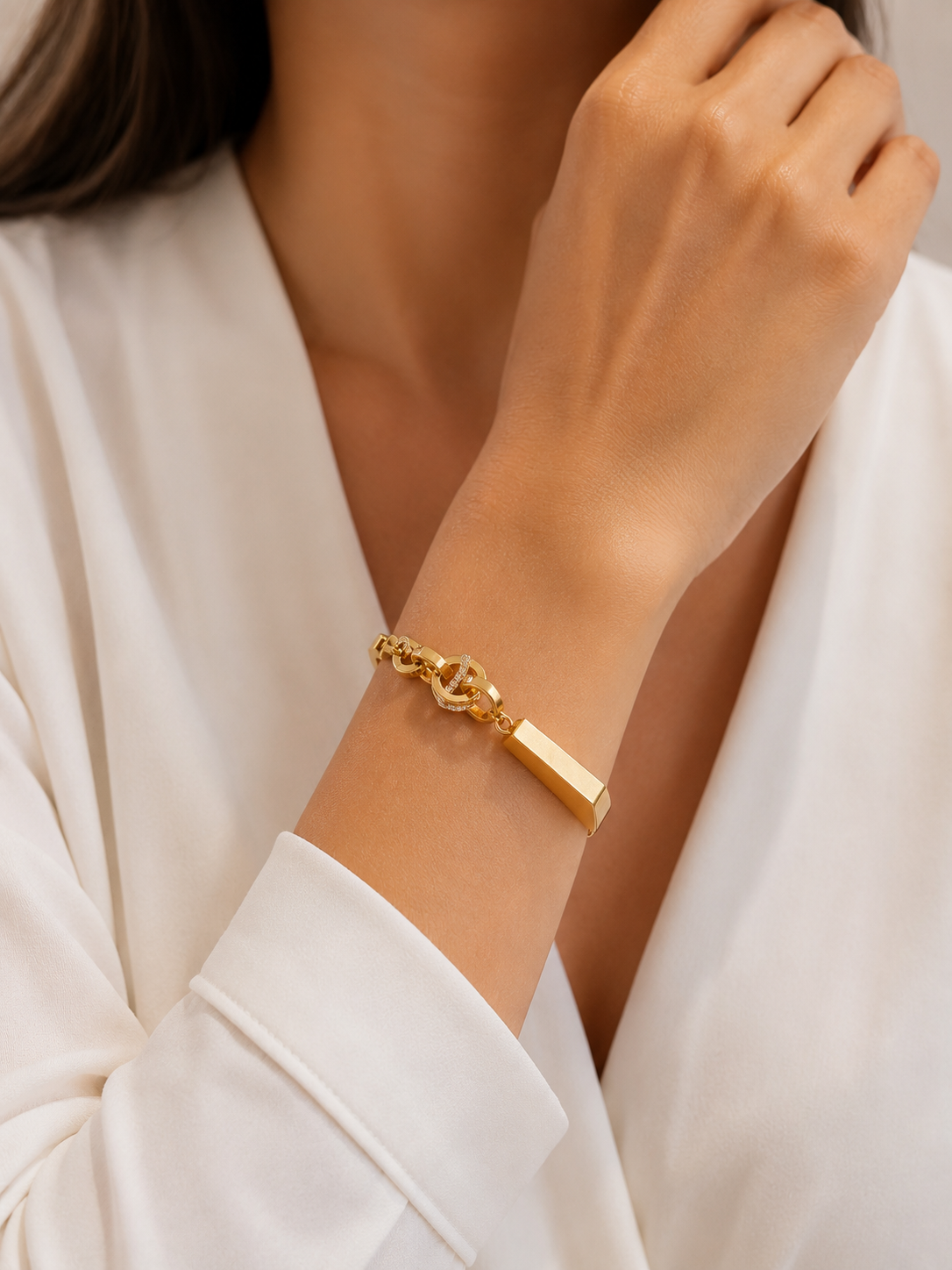 Geometric Link Bracelet
