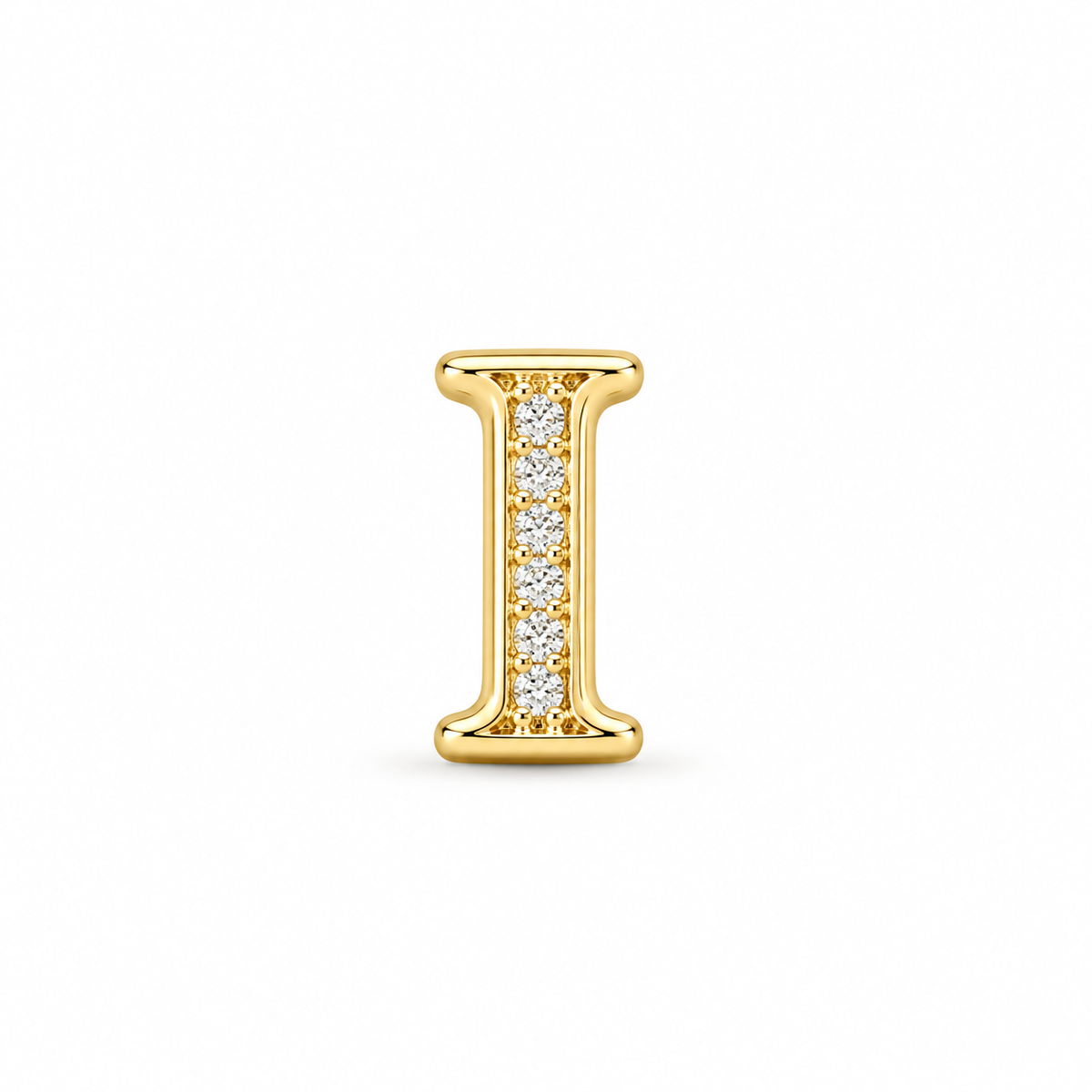Crystal Initial “I” Cord Bracelet