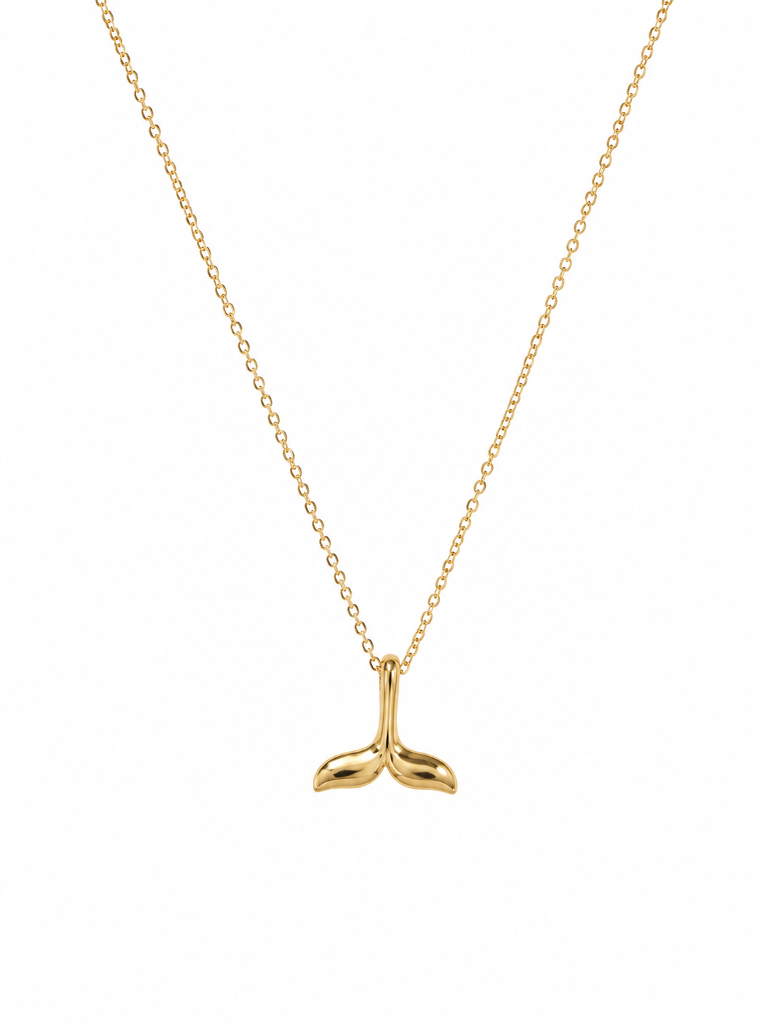 Whale Tail Pendant Necklace