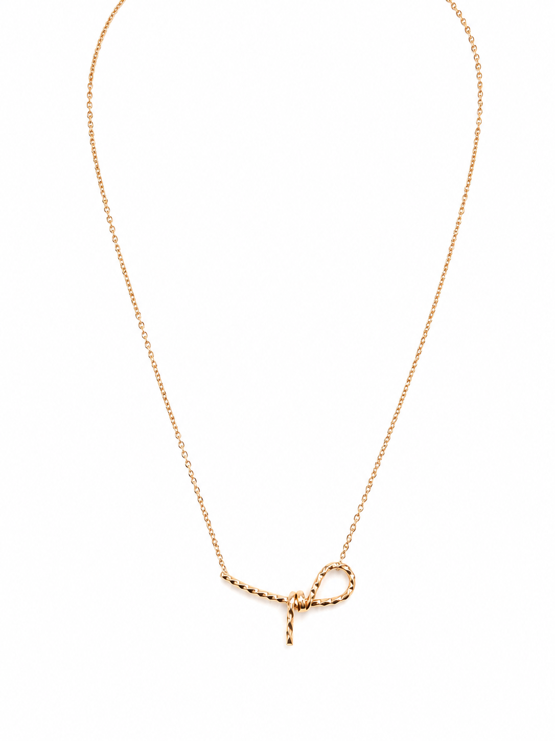 Twisted Knot Pendant Necklace