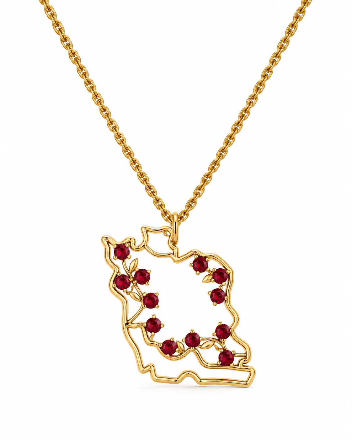 Persian Rose Blossom Necklace