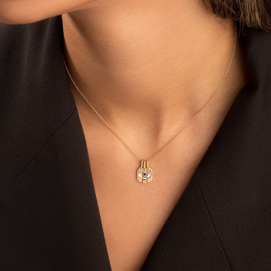 Three-Piece Evil Eye Pendant Necklace