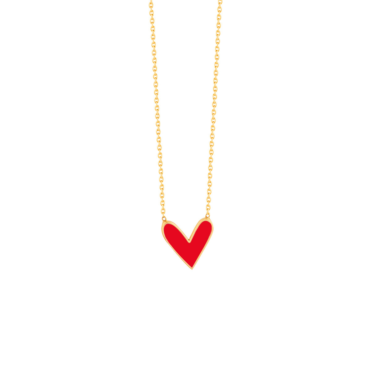Red Heart Pendant Necklace