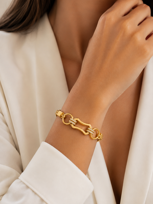 Modern Two-Tone Bracelet