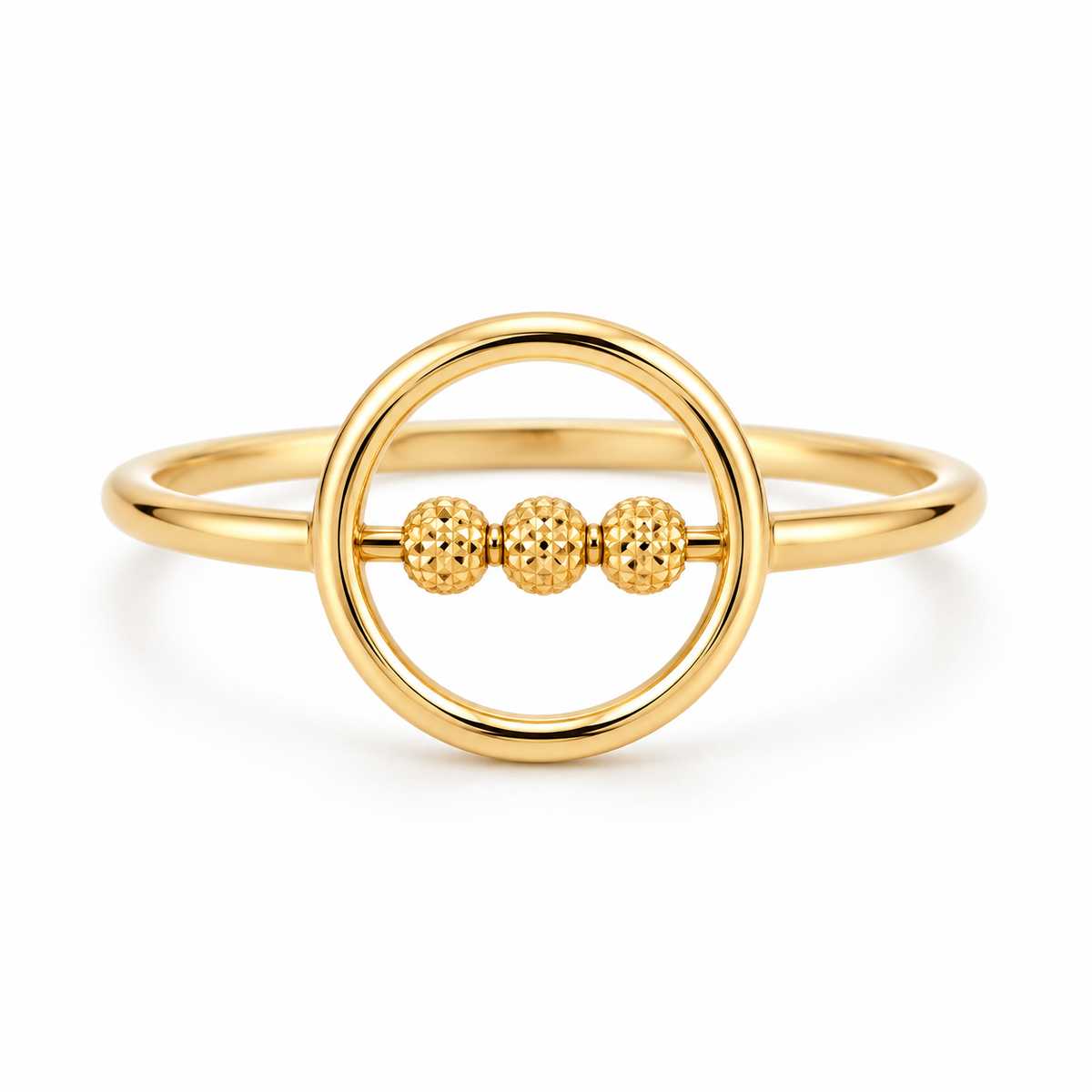 Open Circle Bead Ring