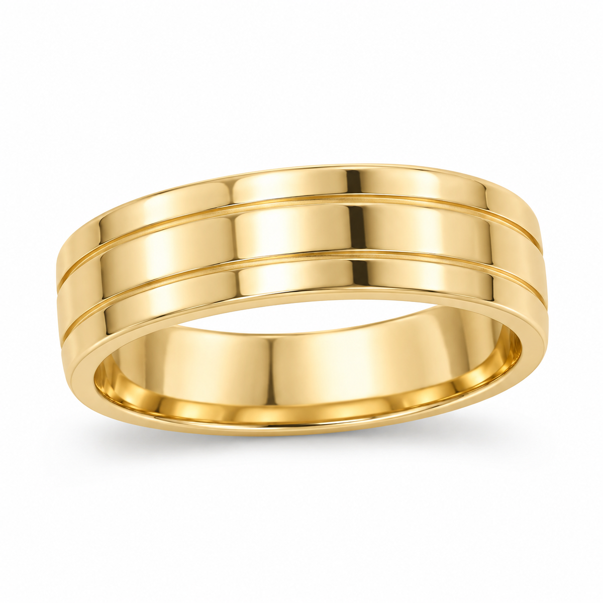 Triple-Groove Wedding Band