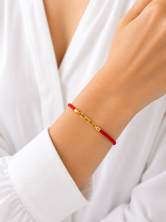 Link Accent Cord Bracelet