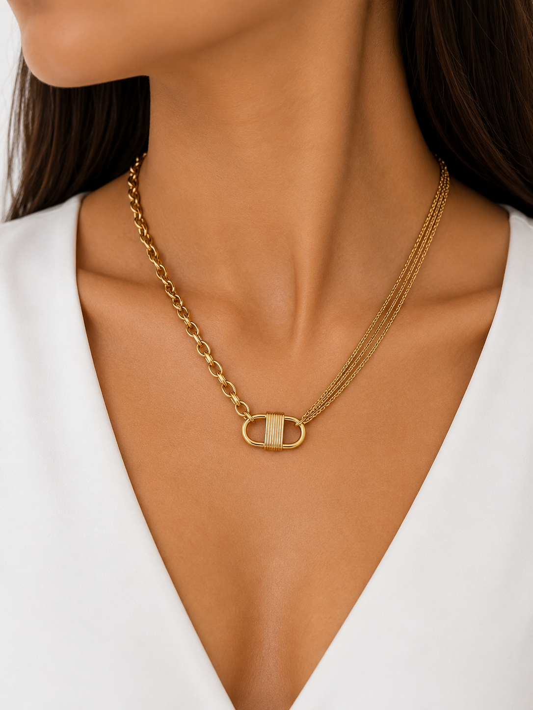 Asymmetrical Chain Necklace