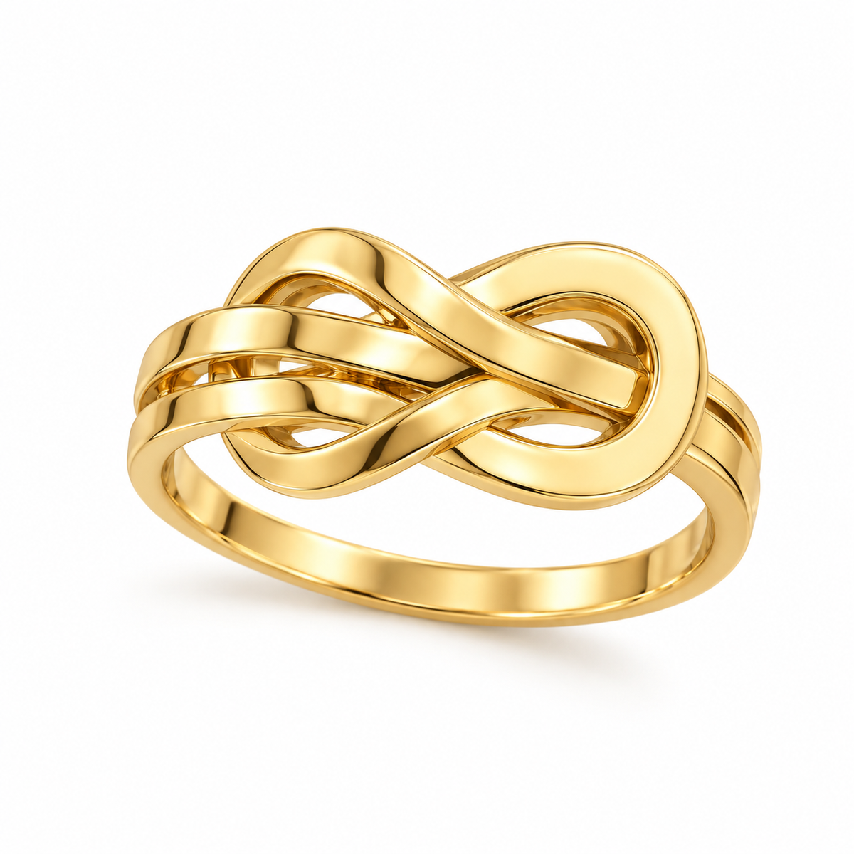 Sculpted Infinity Knot Ring