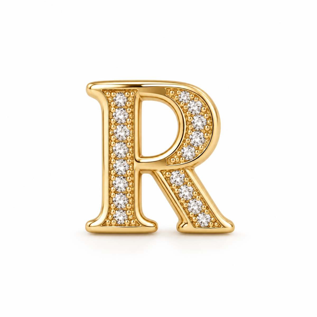 Crystal Initial “R” Necklace