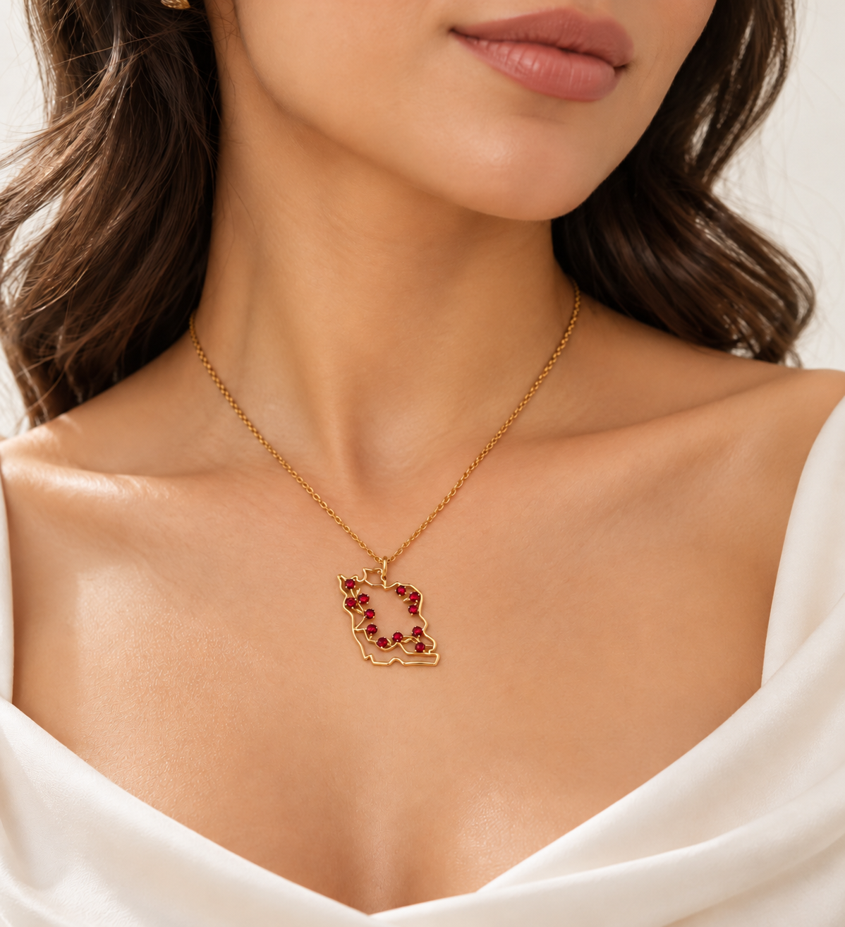 Persian Rose Blossom Necklace