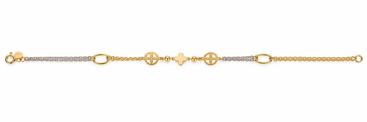 Clover Link Gold Bracelet