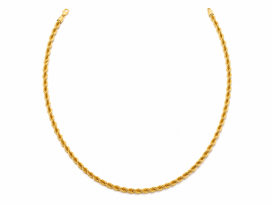 Twisted Rope Chain Necklace-small
