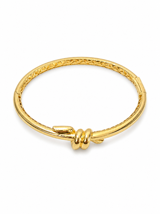 Nail Knot Bangle Bracelet