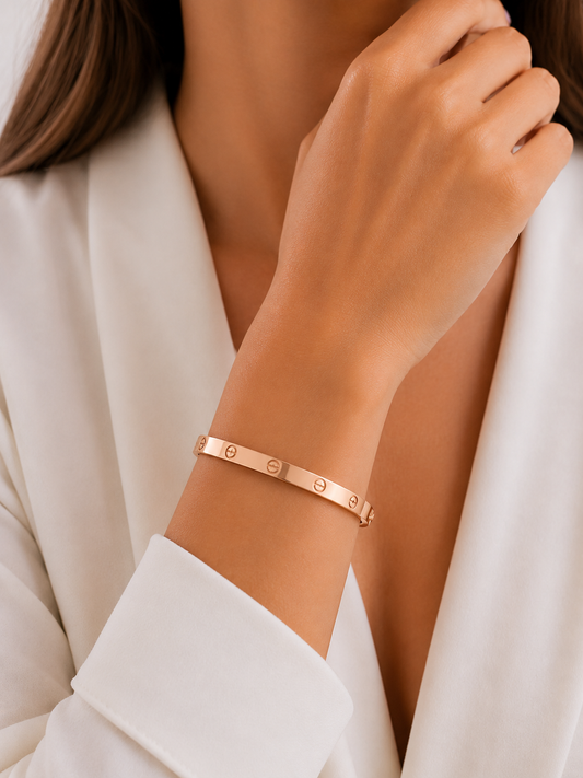 Cartier Style Love Bangle-Rose Gold