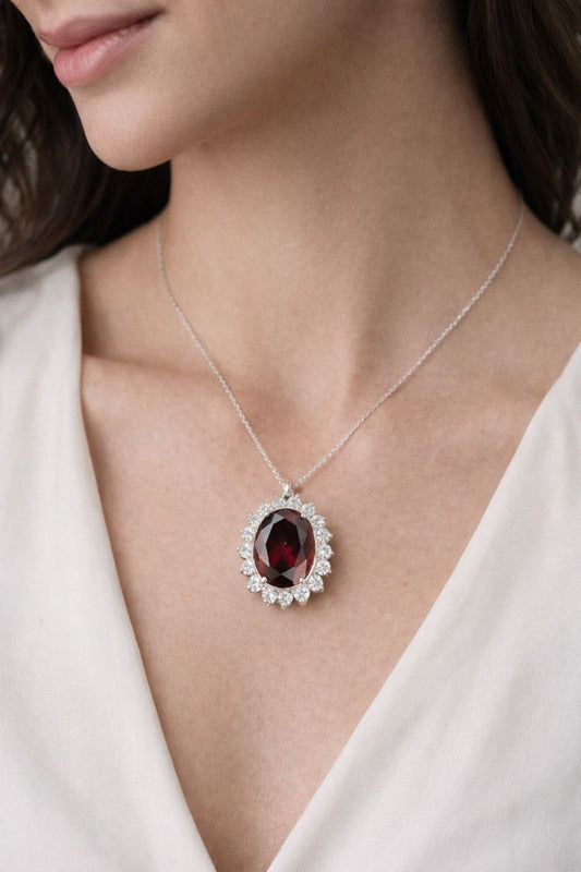 Red Garnet Pendant
