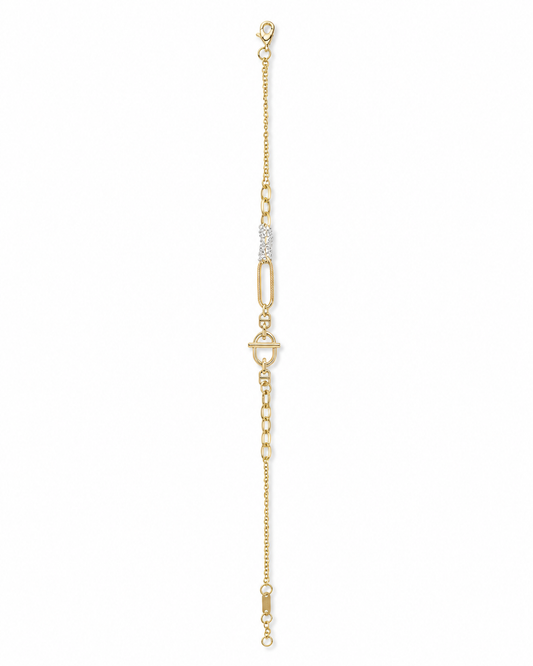 Two-Tone Link Chain Bracelet