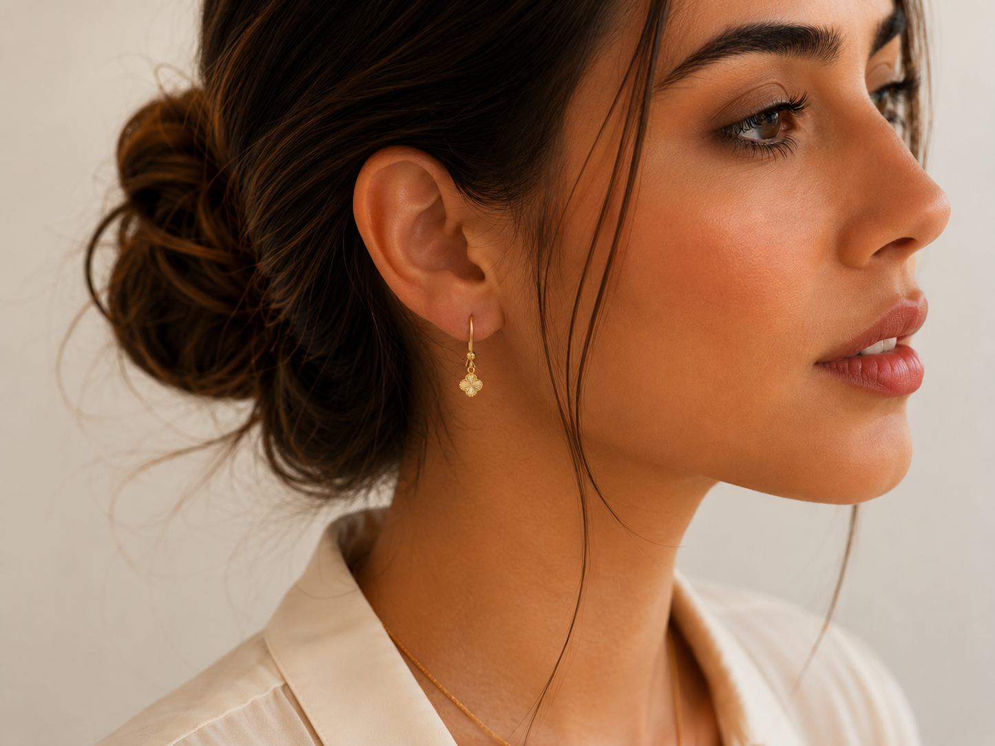Laser Cut VanCleef Drop Earrings