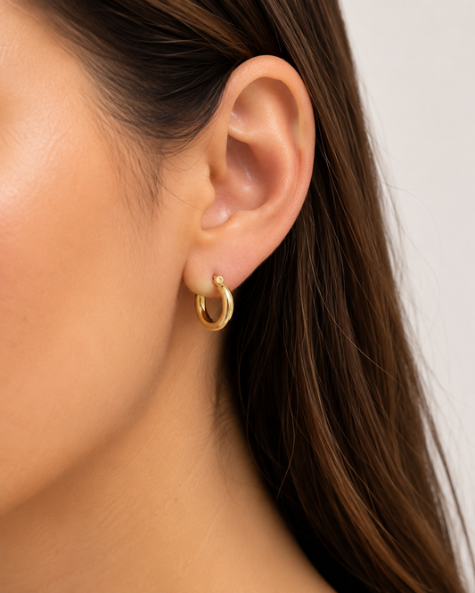 Classic Gold Mini Hoop Earrings