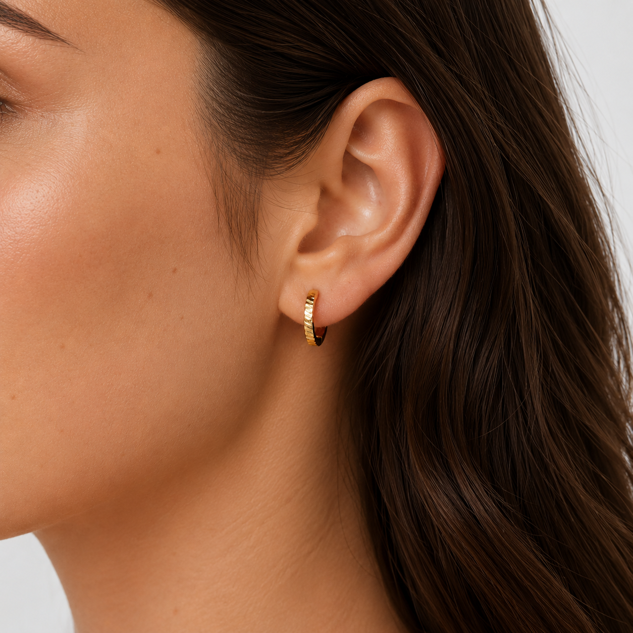 Round Carved Earrings