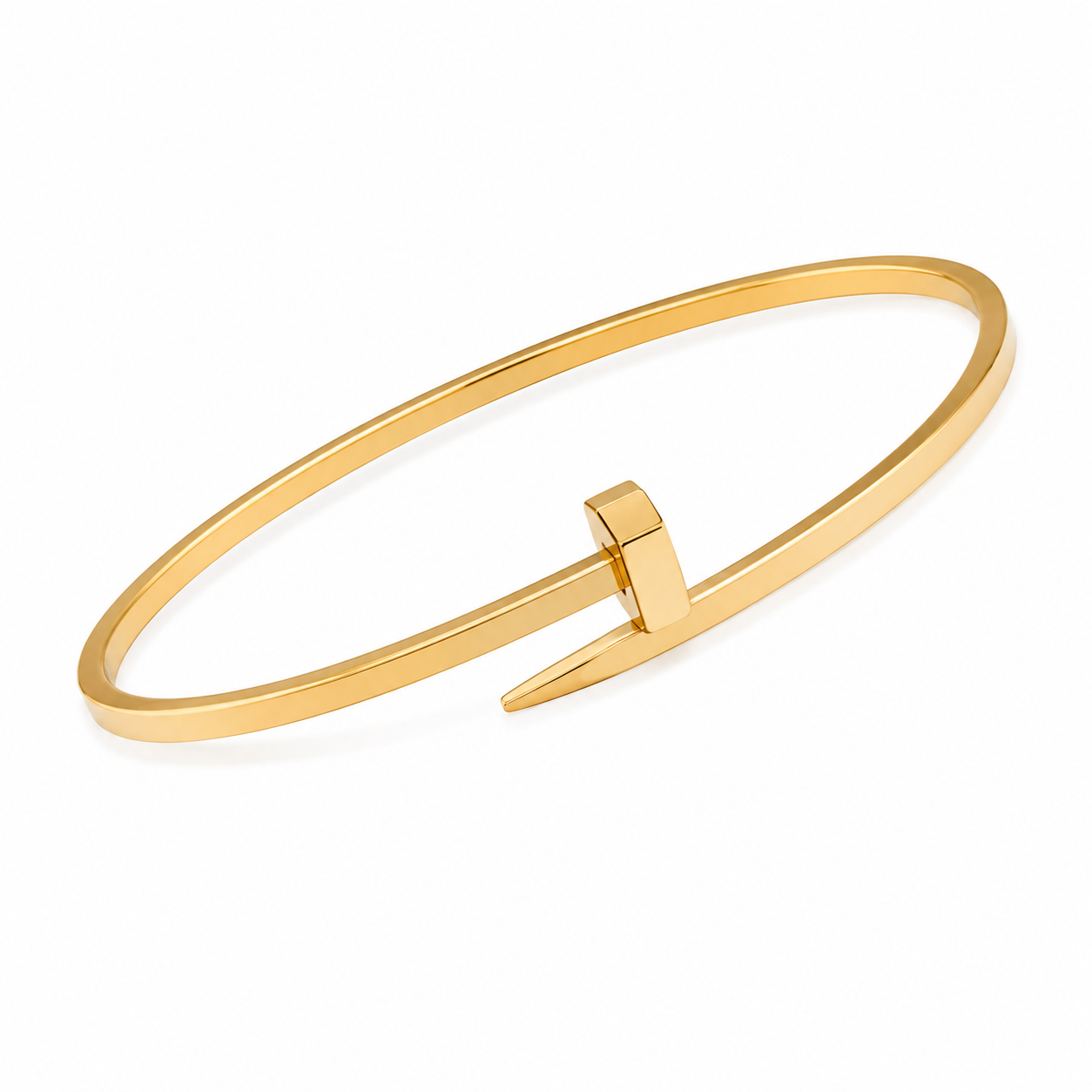 Gold Nail Bangle