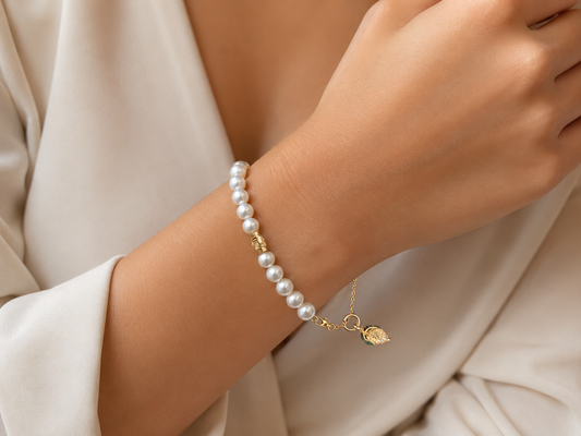 Gold Pearl Bracelet