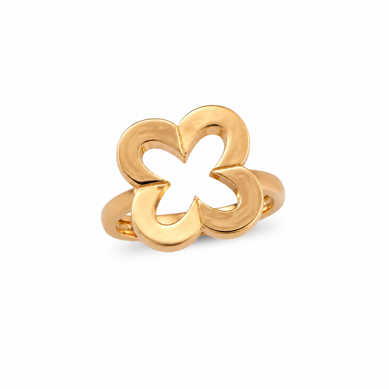Rose Gold Clover Ring
