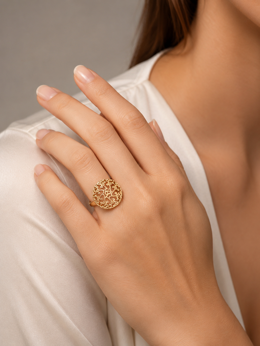 Persian Calligraphy Ring  “Hu"